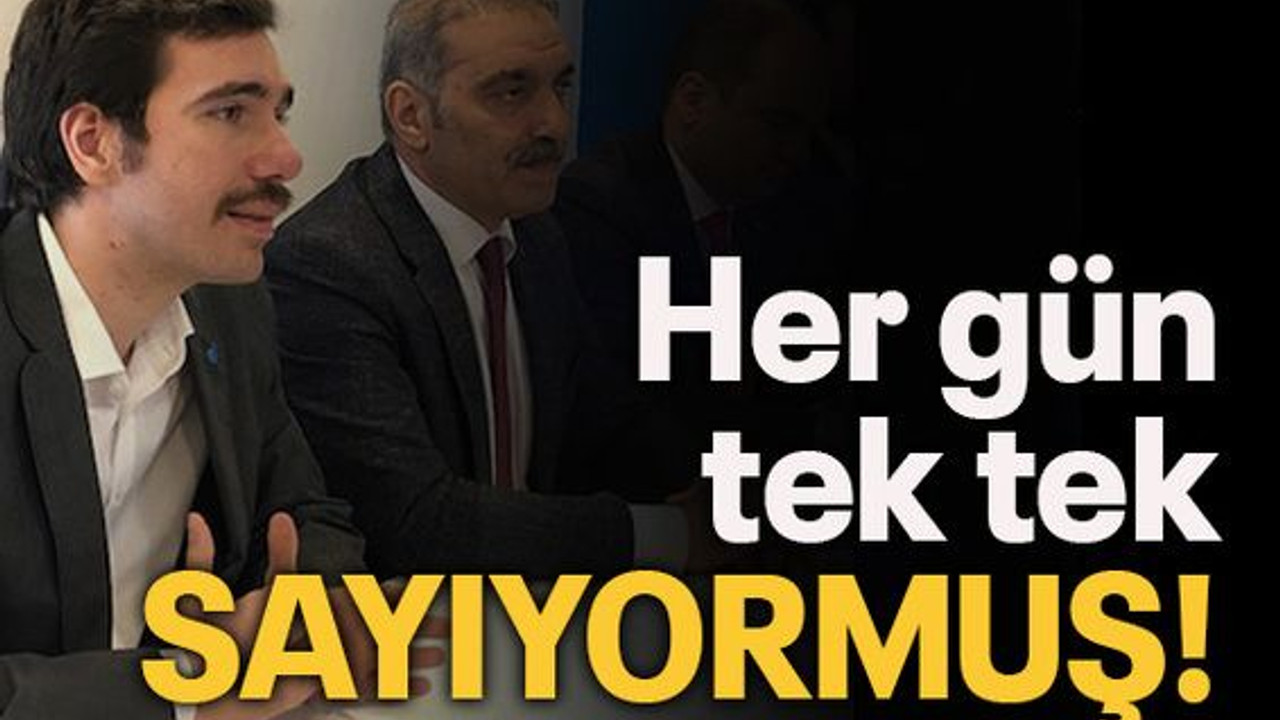 Her gün tek tek sayıyormuş!